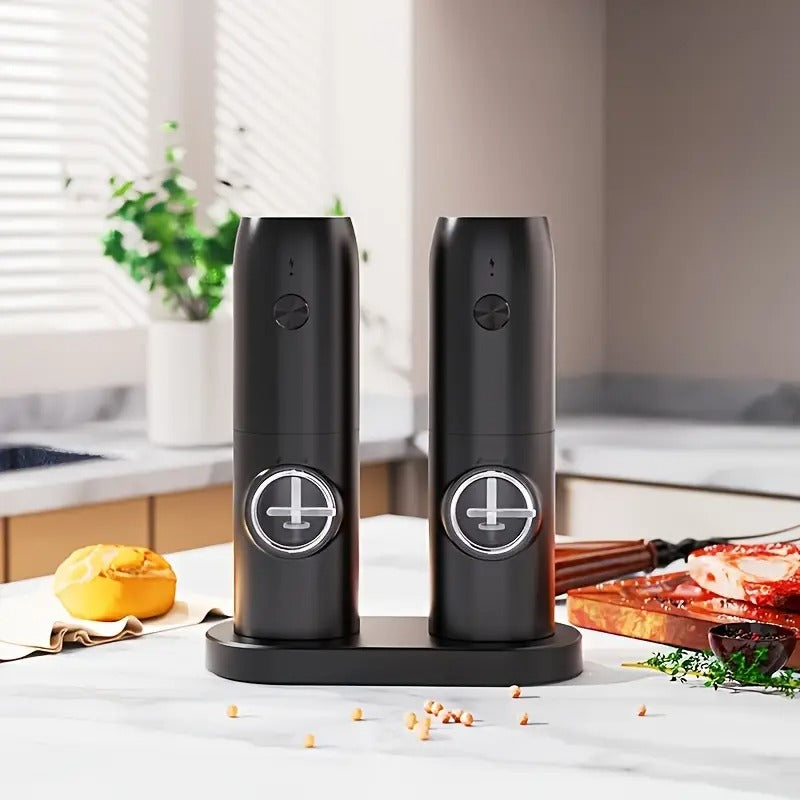 Electric Salt & Pepper Grinder Set