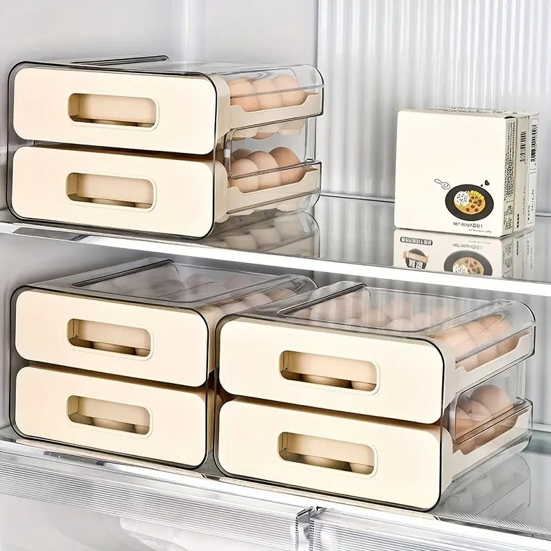 Egg Storage Box with Drawer