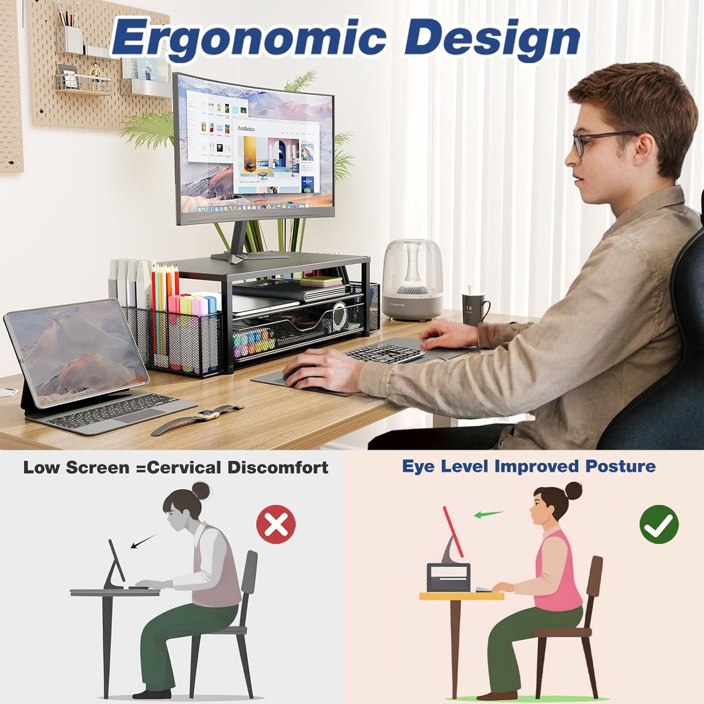 Multi-Functional Monitor Stand