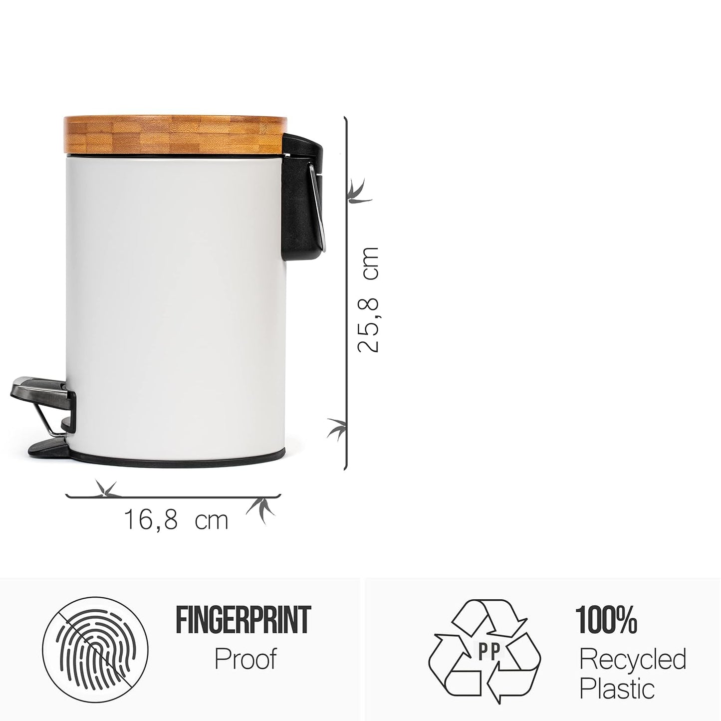 Bamboo Trash Bin