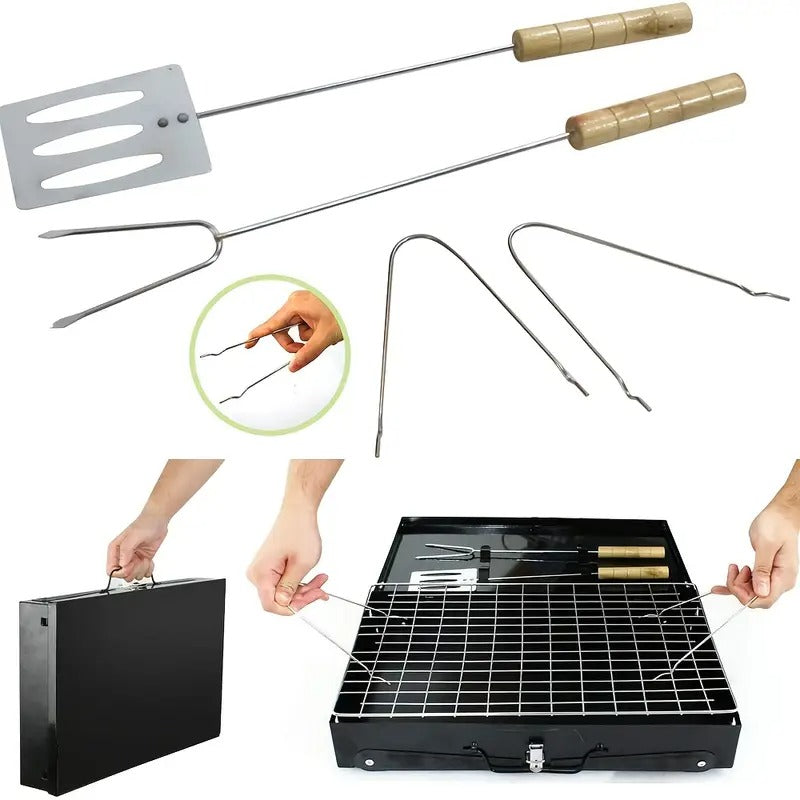 Portable Folding Outdoor Box Barbecue Grill