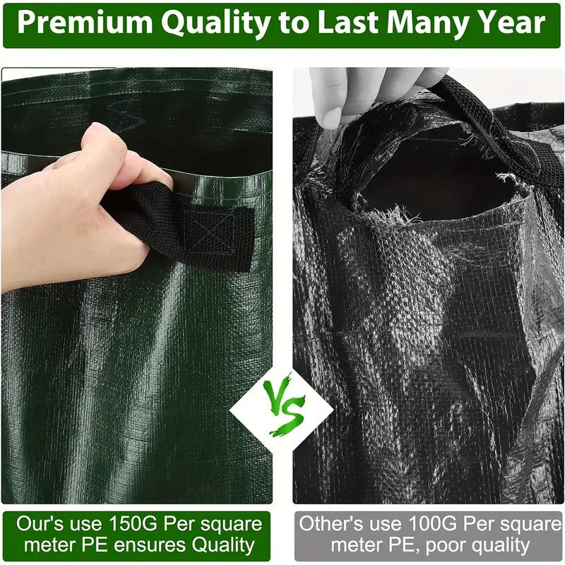 4 Pcs Garden Bags with Window & Handle
