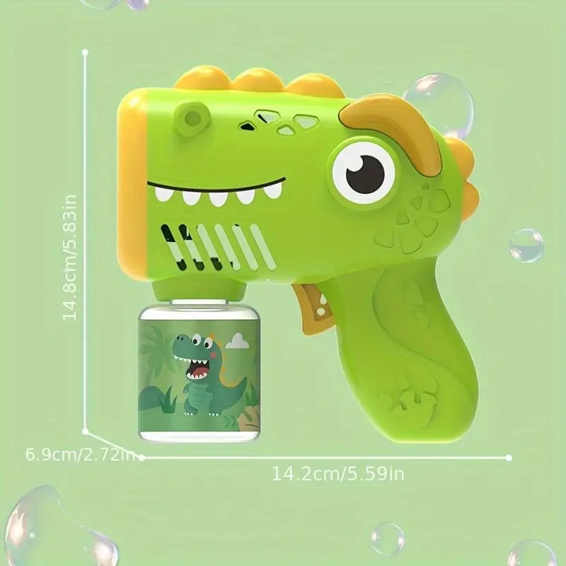Dinosaur Electric Bubble Gun