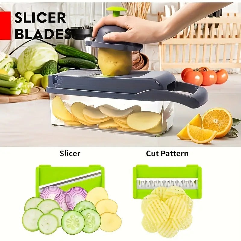 16-in-1 Manual Vegetable Chopper