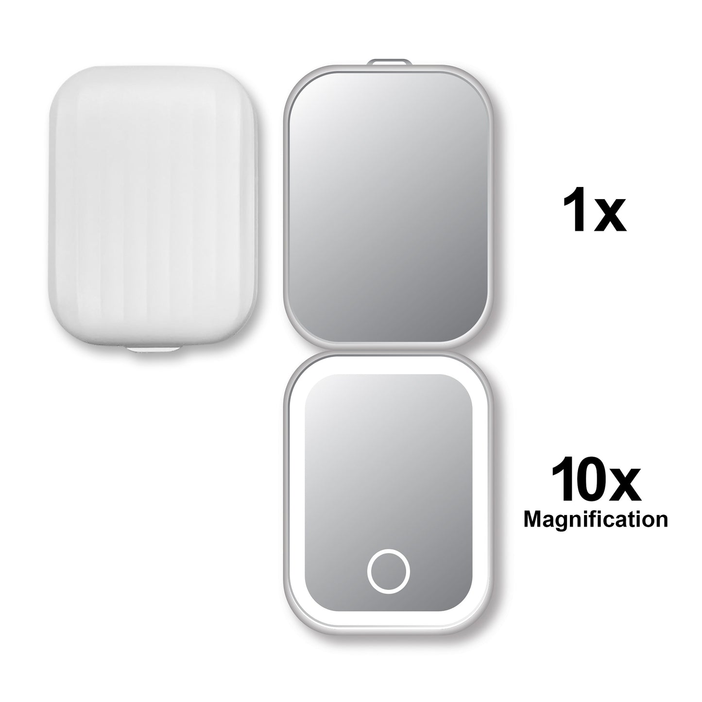 LED Double Sided Compact Mirror