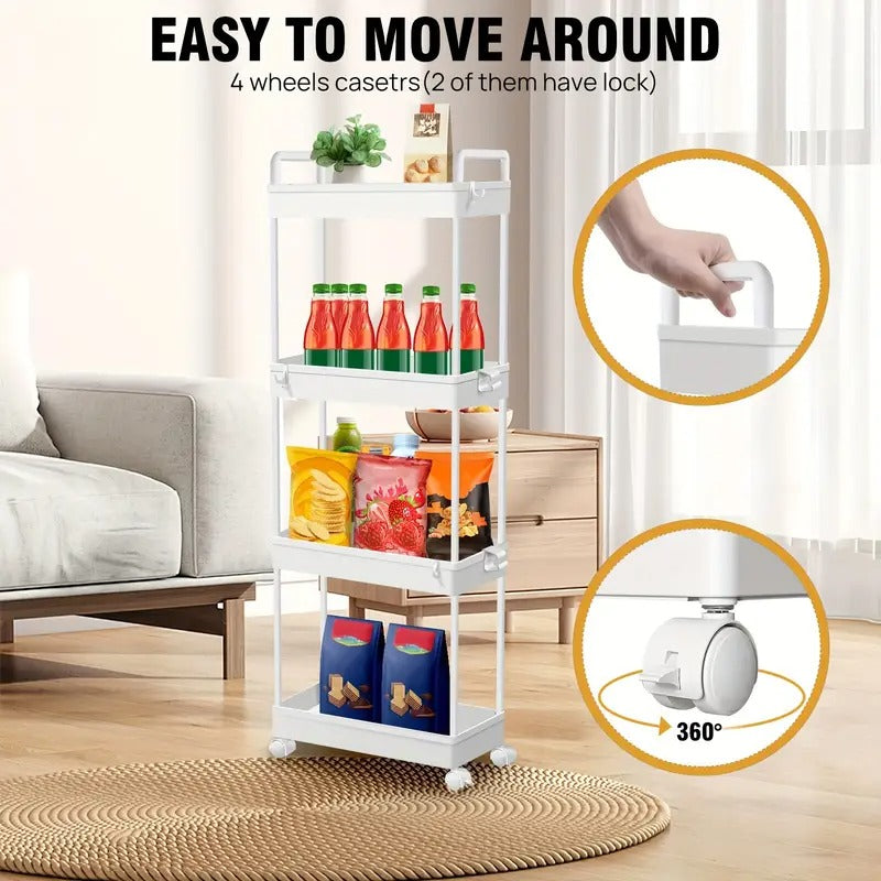 4-Tier Storage Trolley