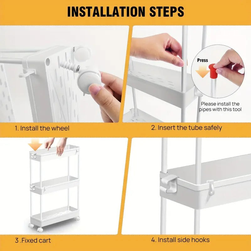 4-Tier Storage Trolley