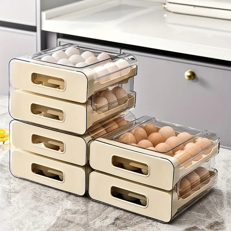 Egg Storage Box with Drawer