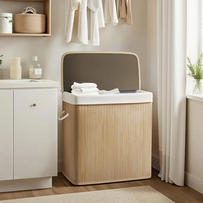 Modern Bamboo Hamper