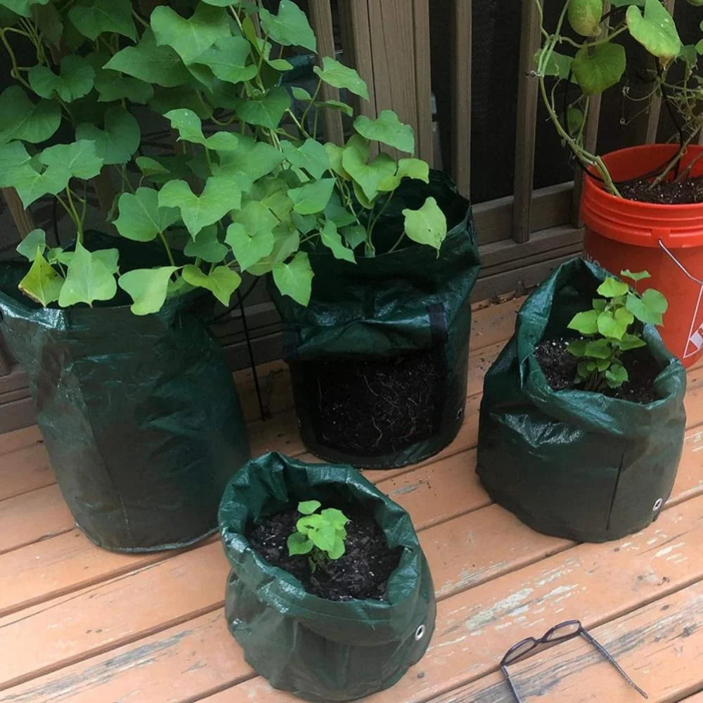 4 Pcs Garden Bags with Window & Handle