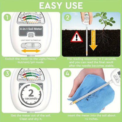 4-in-1 Soil Tester for Plants