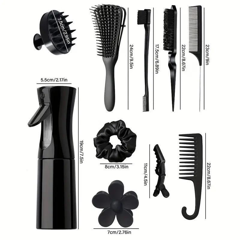 11pcs Hair Brush Set