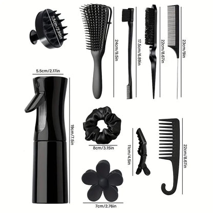 11pcs Hair Brush Set