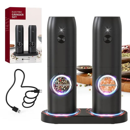 Electric Salt & Pepper Grinder Set