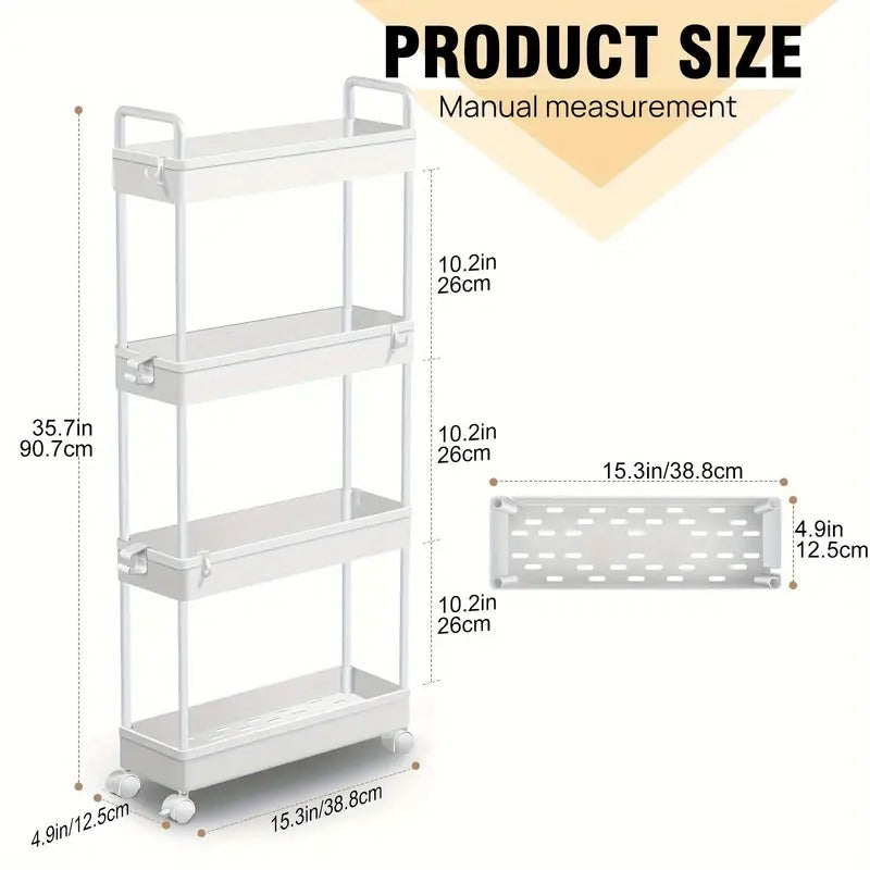 4-Tier Storage Trolley