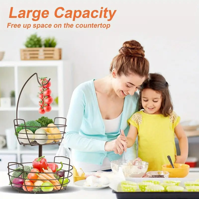 2 Tier Fruit Basket