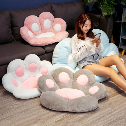 Coussin Doux en Forme de Patte de Chat
