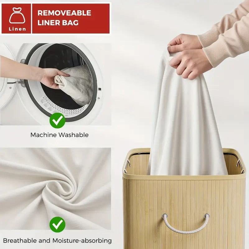 Modern Bamboo Hamper