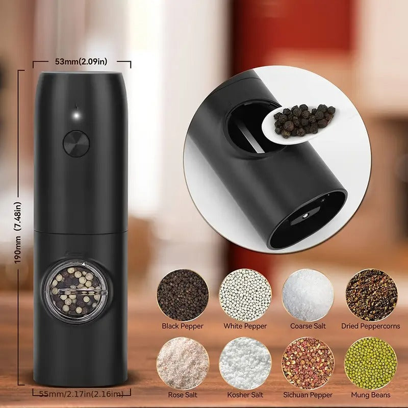 Electric Salt & Pepper Grinder Set