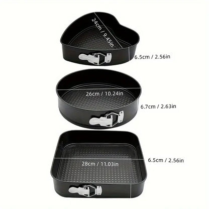3 Styles Set Baking Tray Cake Mold