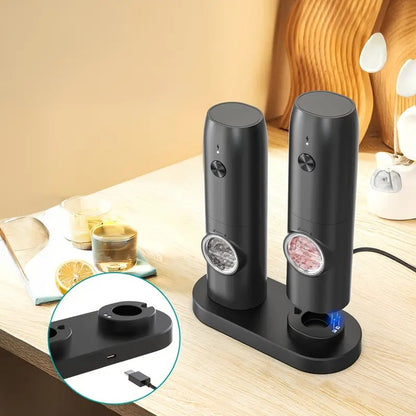 Electric Salt & Pepper Grinder Set