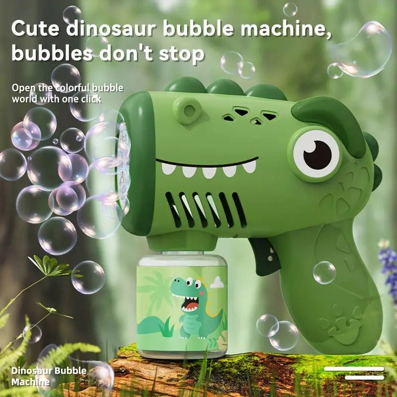 Dinosaur Electric Bubble Gun