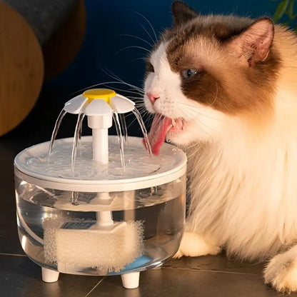 Fountain Flower Cat Drinking Machine
