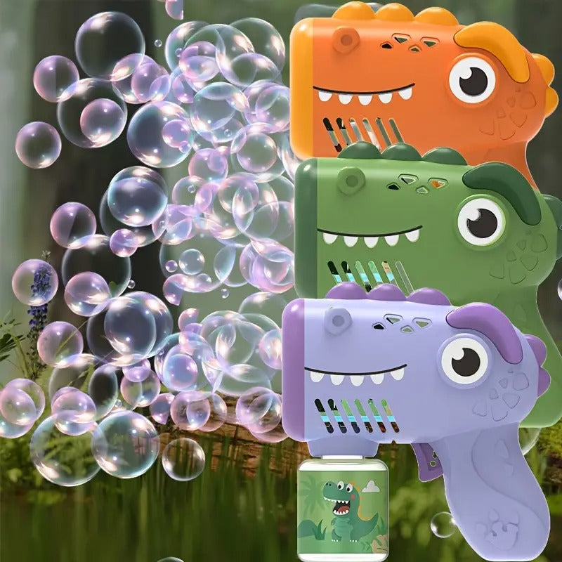 Dinosaur Electric Bubble Gun
