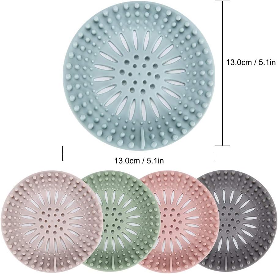5 Pcs Hair Catcher Shower Drain Covers