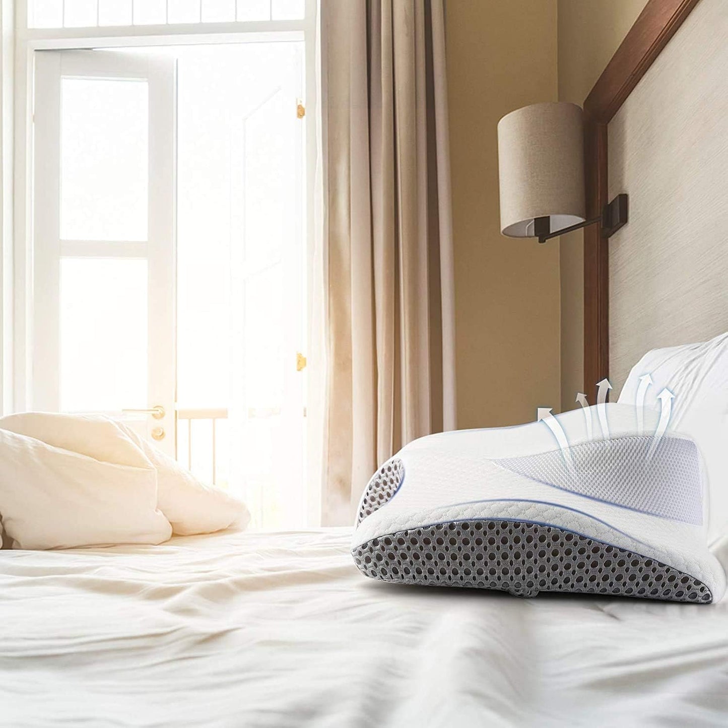 Oreiller de sommeil en mousse à mémoire de forme confortable