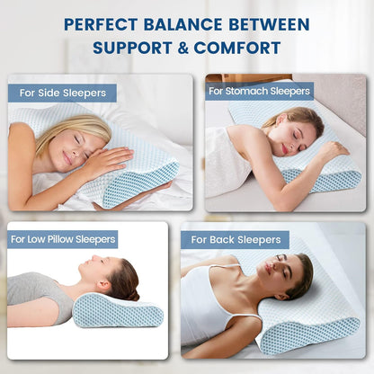 Oreiller cervical en mousse à mémoire de forme