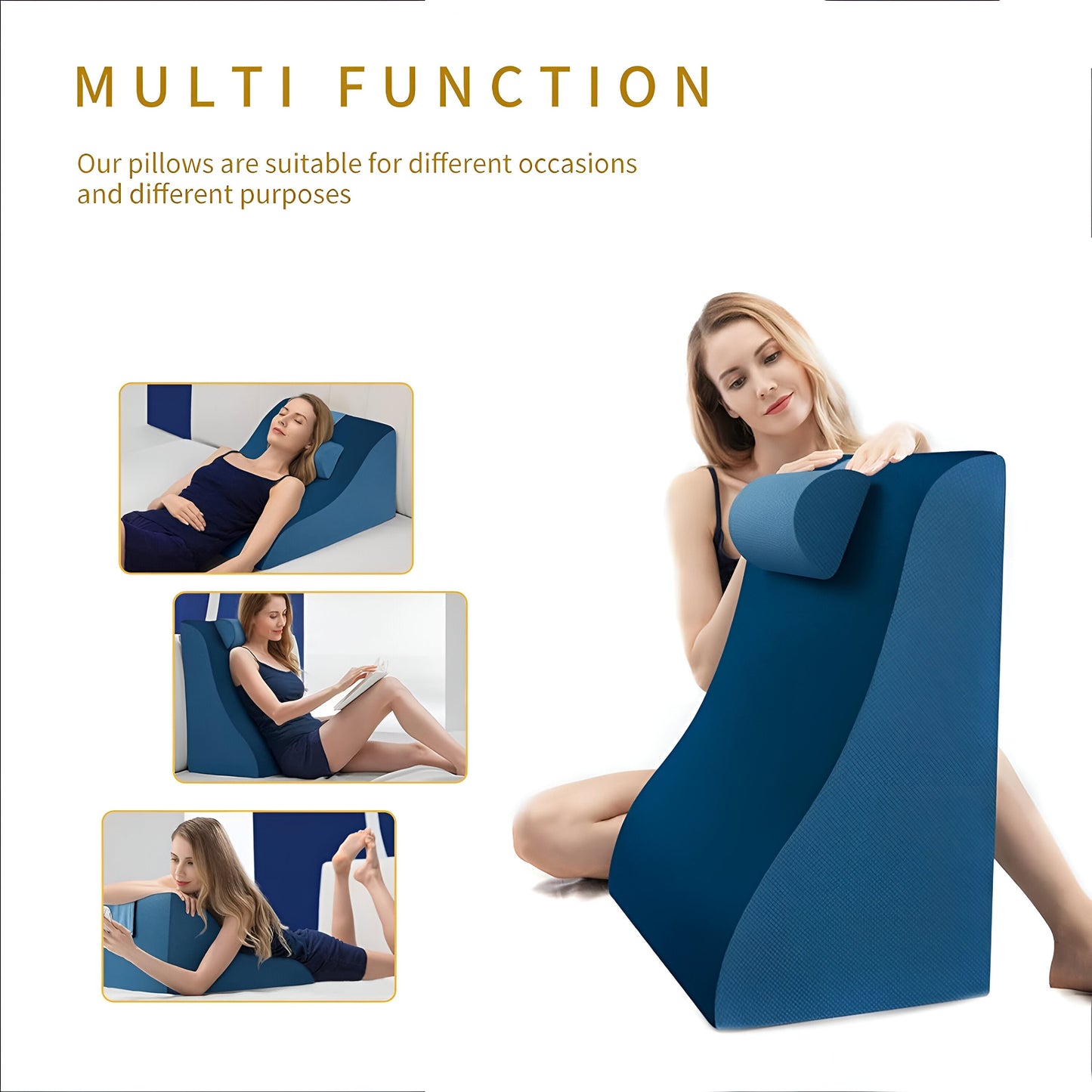 Coussin de taille en mousse à mémoire de forme pour le lit