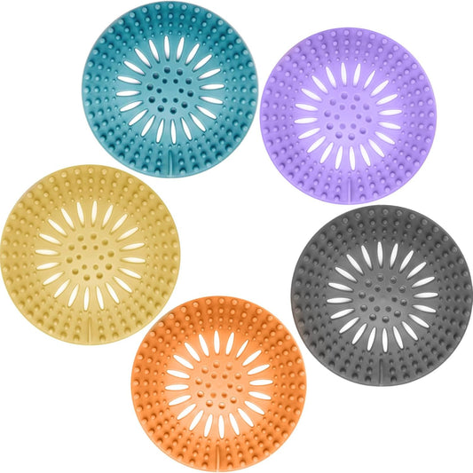 5 Pcs Hair Catcher Shower Drain Covers