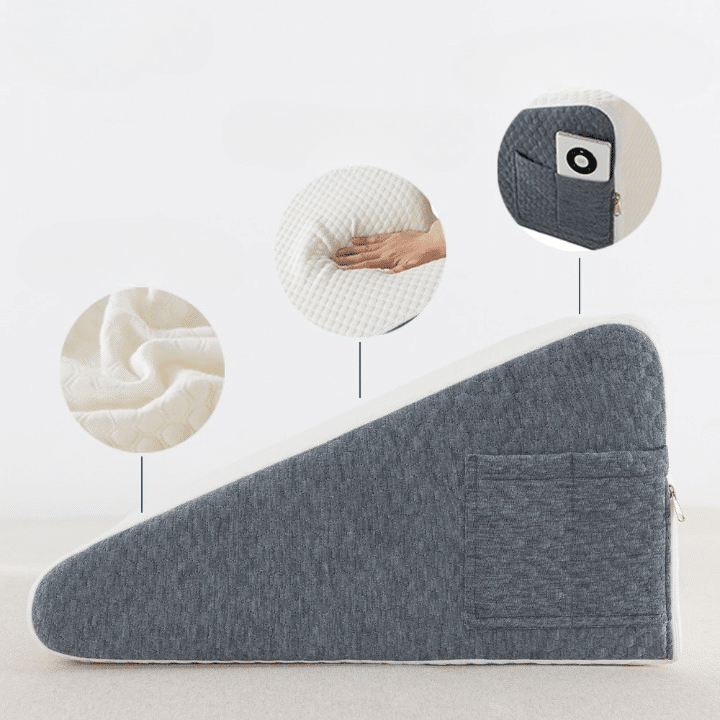 Coussin en coin surélevé pour lit