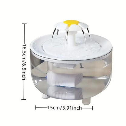 Fountain Flower Cat Drinking Machine