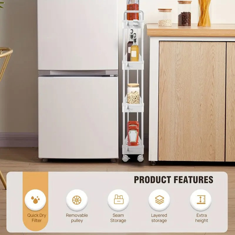 4-Tier Storage Trolley