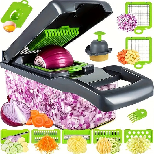 16-in-1 Manual Vegetable Chopper