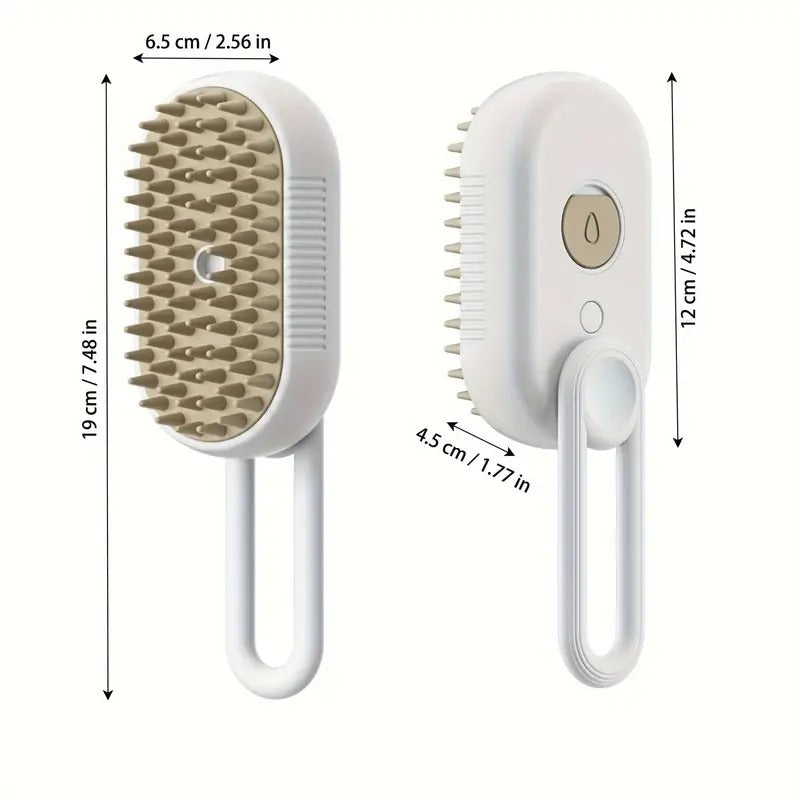 3-in-1 Pet Grooming Brush with Steam Function