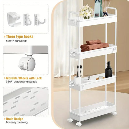 4-Tier Storage Trolley