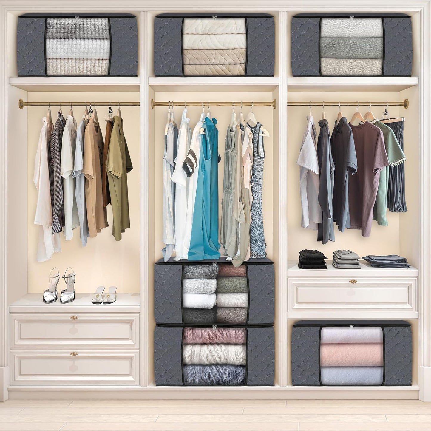 6 Pack Clothes Storage