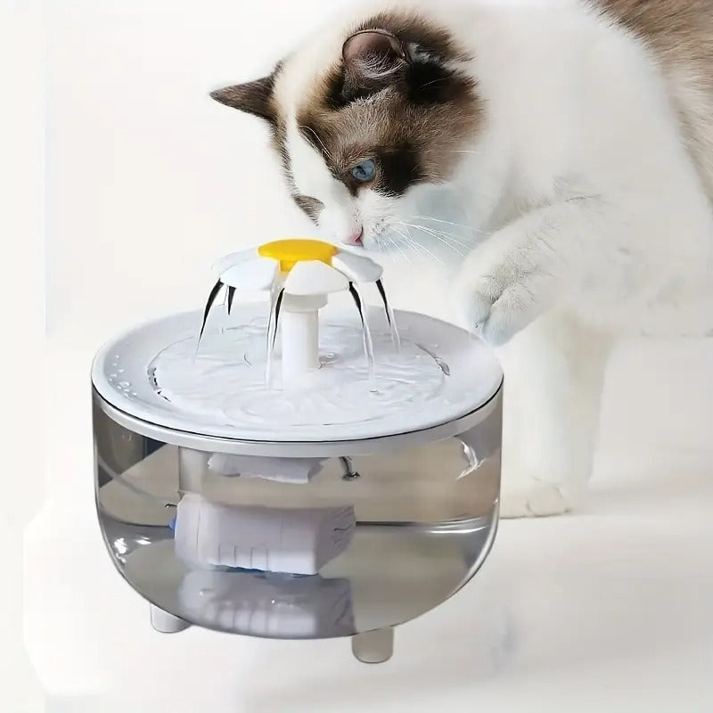 Fountain Flower Cat Drinking Machine