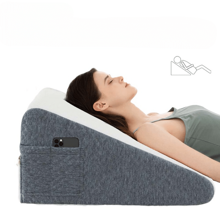 Coussin en coin surélevé pour lit