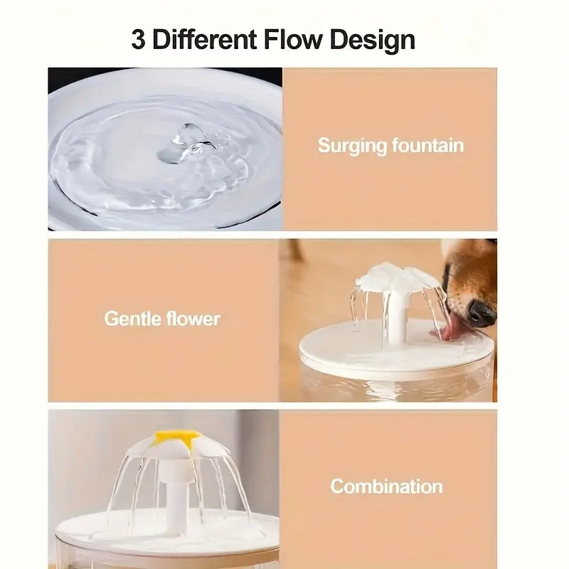 Fountain Flower Cat Drinking Machine