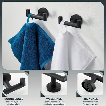 2pcs Heavy Duty Towel Hooks