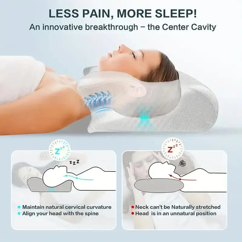Oreiller de sommeil en mousse à mémoire de forme confortable