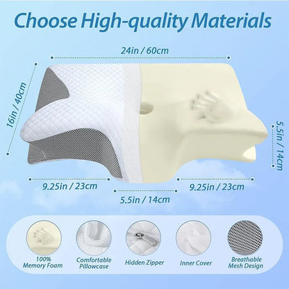 Oreiller de sommeil en mousse à mémoire de forme confortable