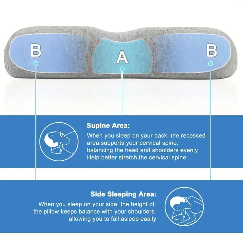 Oreiller de sommeil ergonomique avec massage
