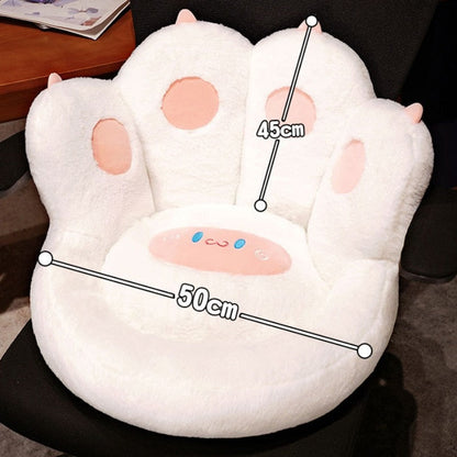 Oreiller en forme de patte de chat