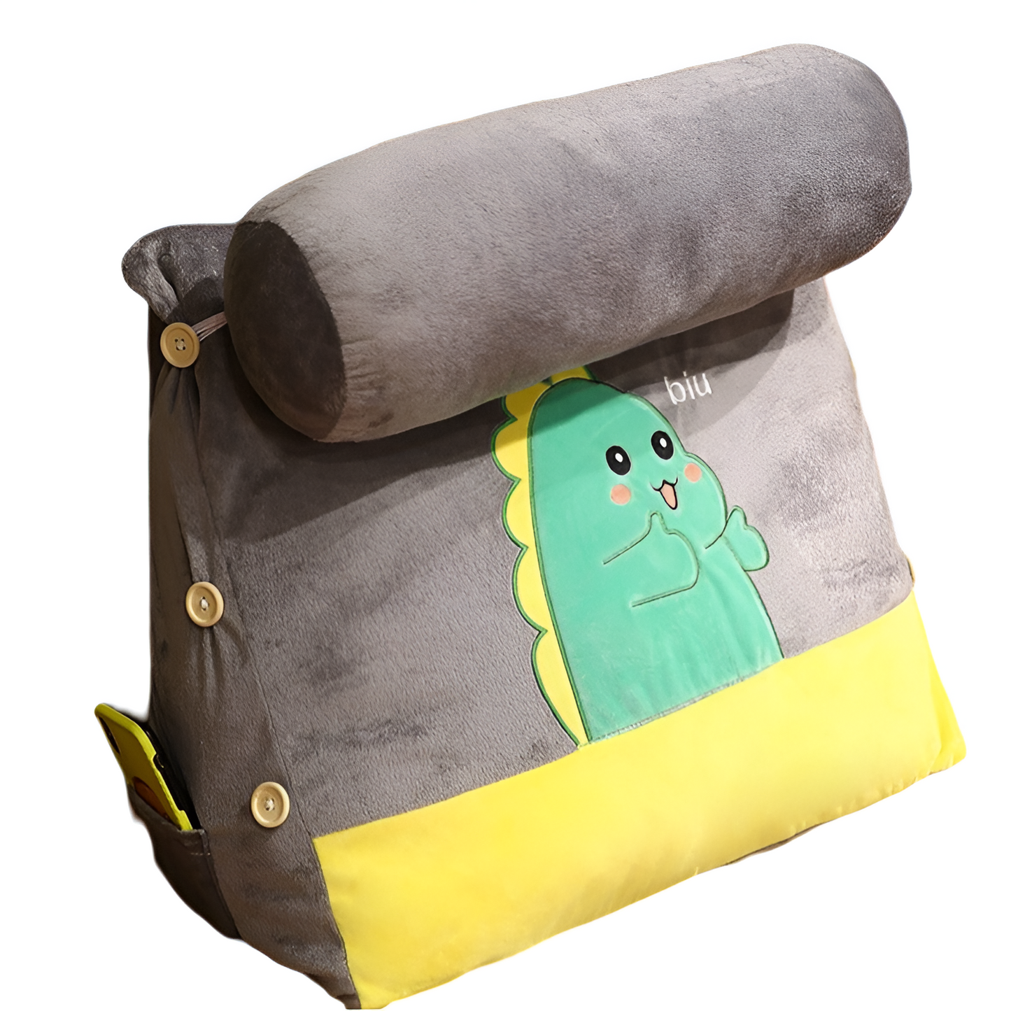 Coussin de Dossier Triangulaire avec Repose-Tête Ajustable