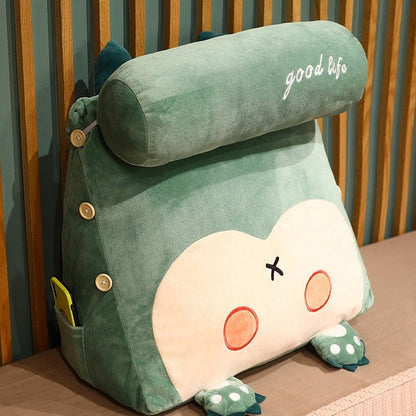 Coussin de Dossier Triangulaire avec Repose-Tête Ajustable